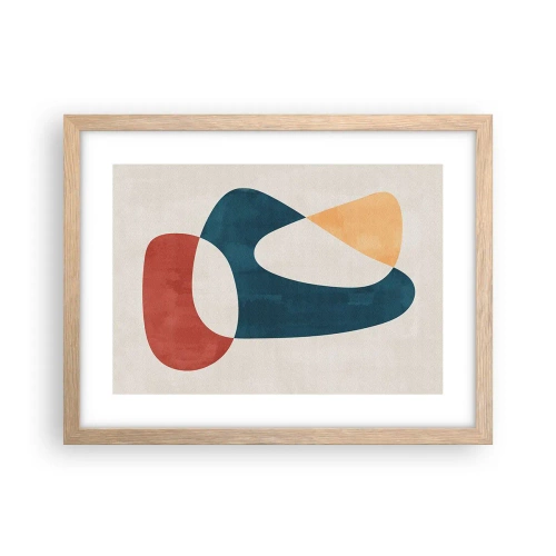 Plakát v rámu světlý dub - Vlivy a metamorfózy - 40x30 cm