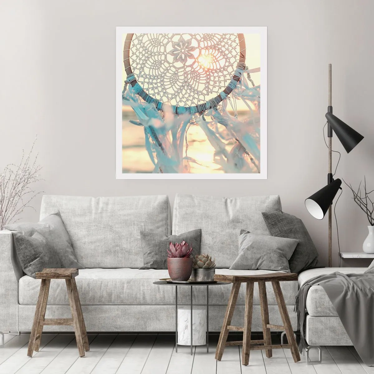 Plakát - Krajkový totem - 50x50 cm