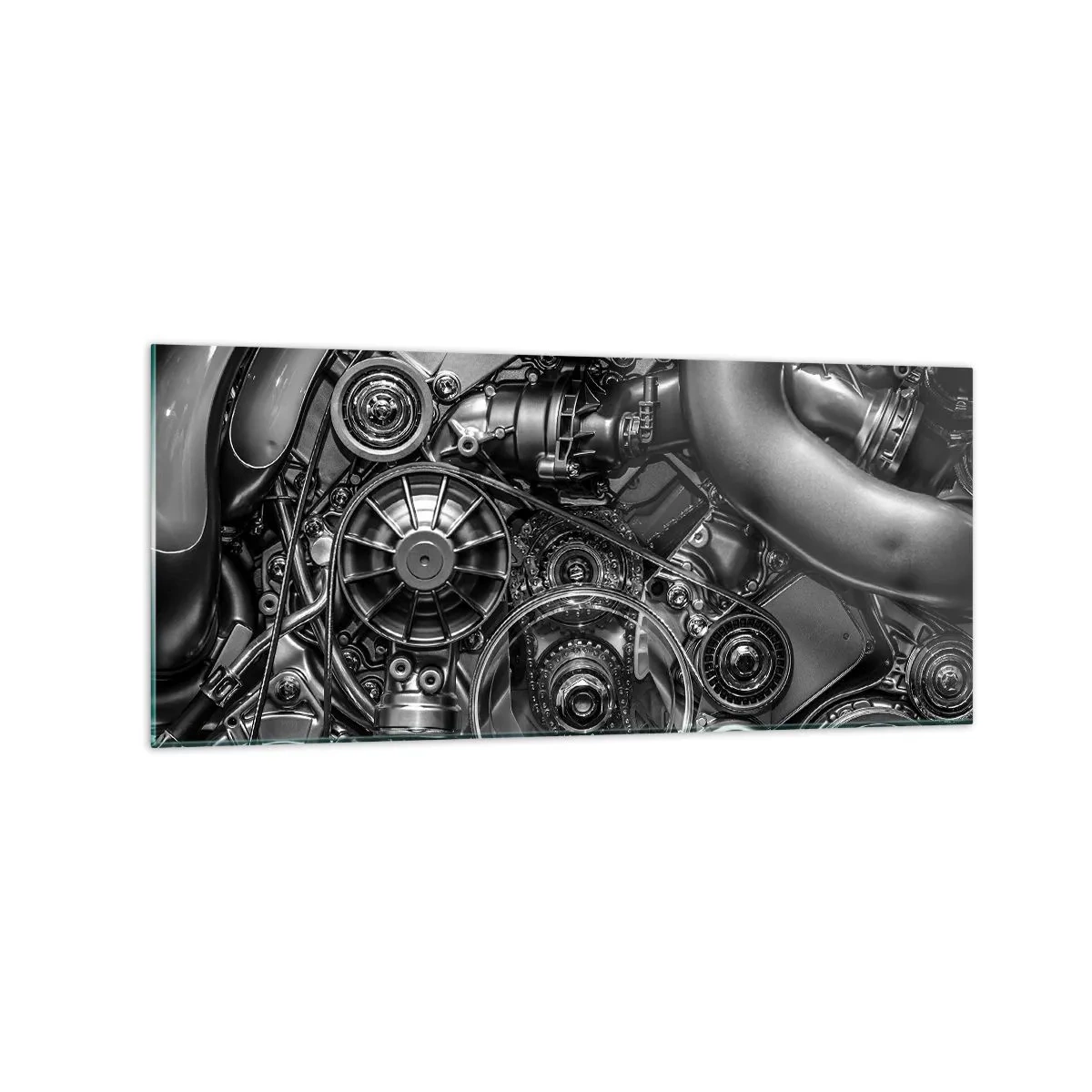 Obraz na skle - Poezie mechaniky - 120x50 cm