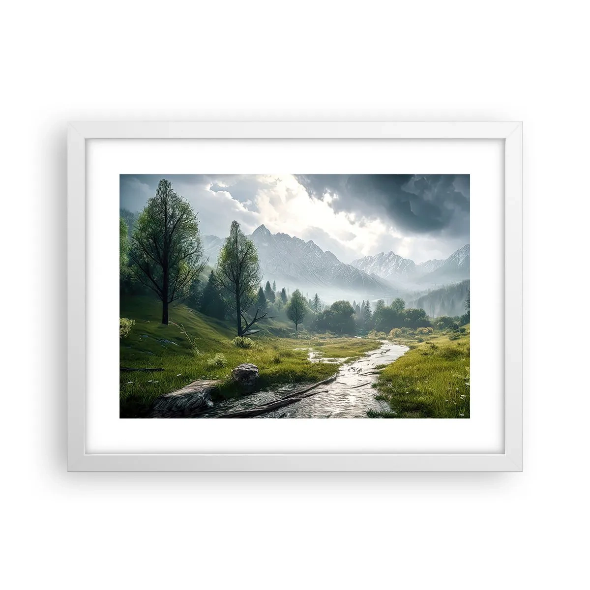 Plakát v bílém rámu - Tam a zpět - 40x30 cm