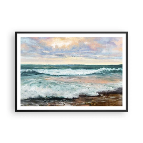 Plakát v černém rámu - Tady uhladíš duši - 100x70 cm