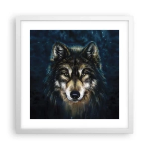 Plakát v bílém rámu - Alfa? A omega - 40x40 cm