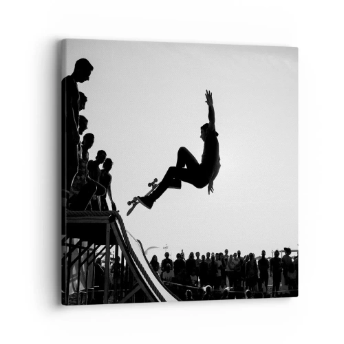 Obraz na plátně - Hrdinové a diváci - 40x40 cm