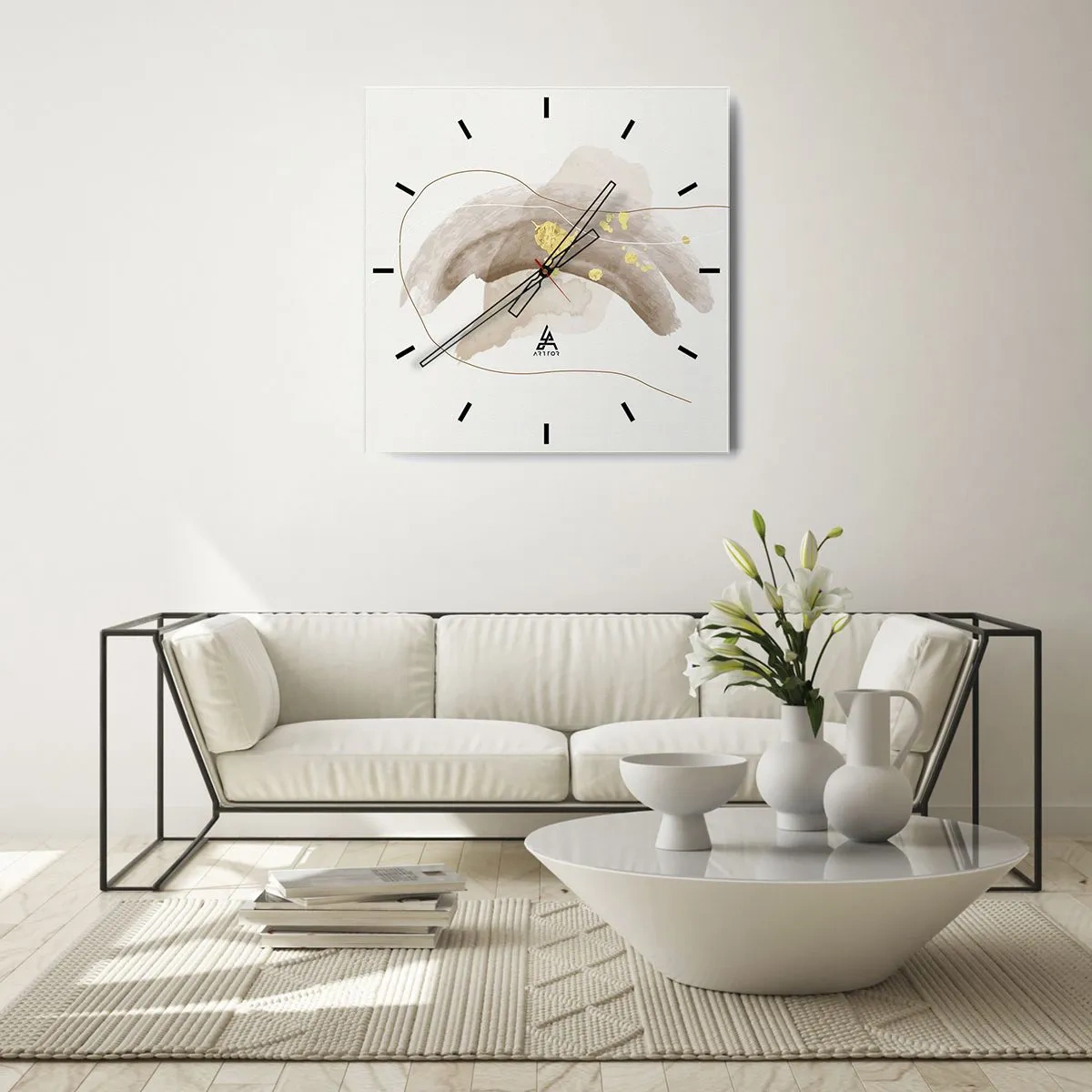 Nástěnné hodiny - Vesmírná bytost - 30x30 cm