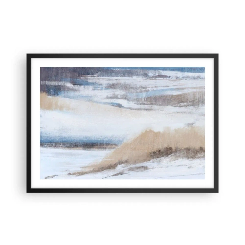 Plakát v černém rámu - Zimní kompozice - 70x50 cm