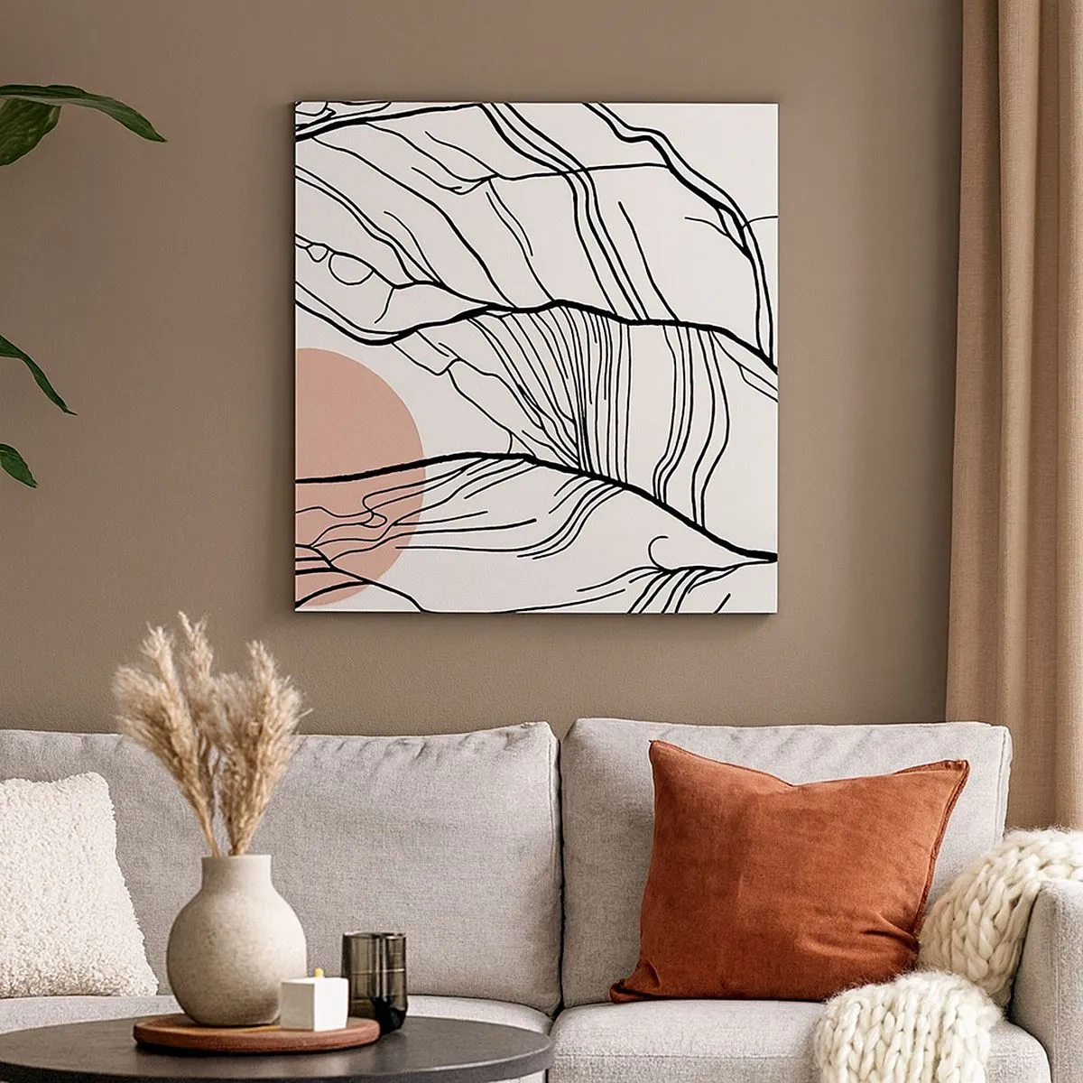 Obraz na plátně - V síti větviček - 30x30 cm