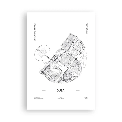 Plakát - Anatomie Dubaje - 70x100 cm