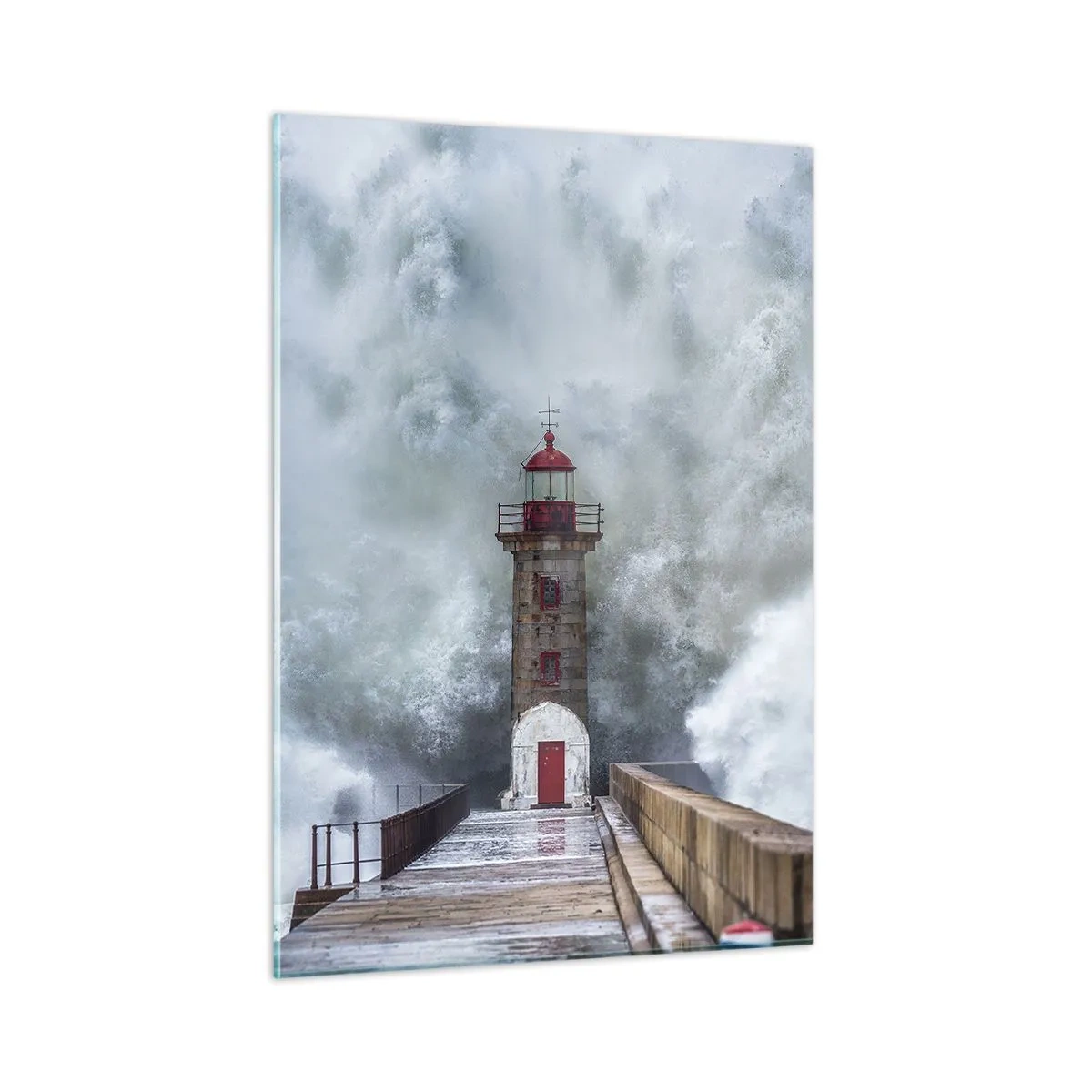 Obraz na skle - Hukot vody, šum větru - 50x70 cm