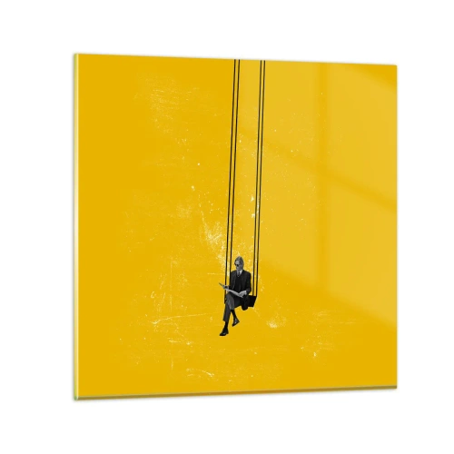 Obraz na skle - Den jako každý jiný - 30x30 cm