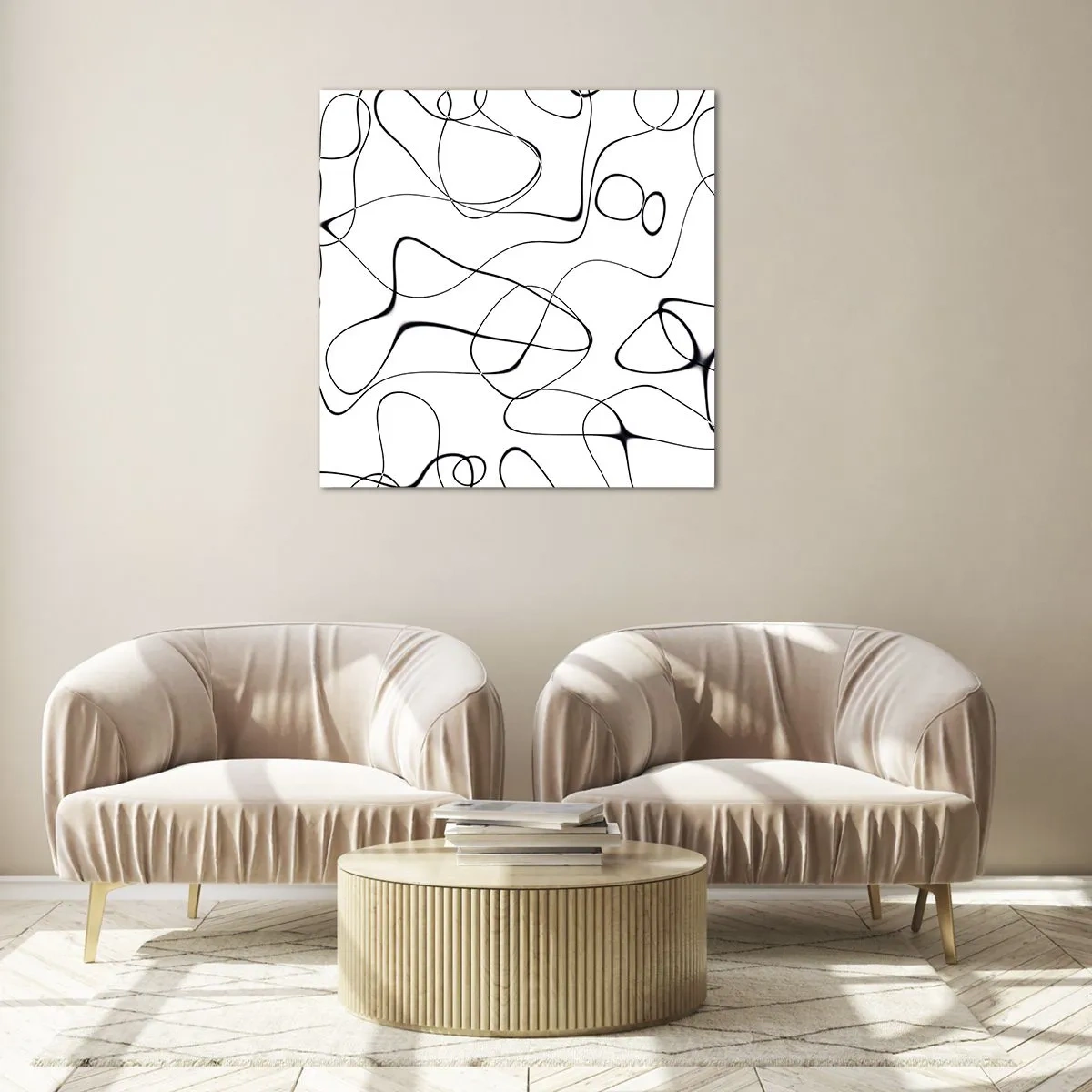 Obraz na skle - Cesty života, zákruty osudu - 30x30 cm