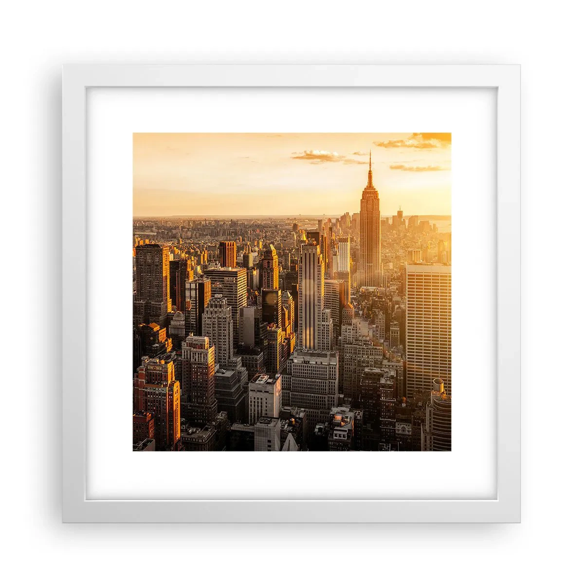 Plakát v bílém rámu - Růst na slunci - 30x30 cm