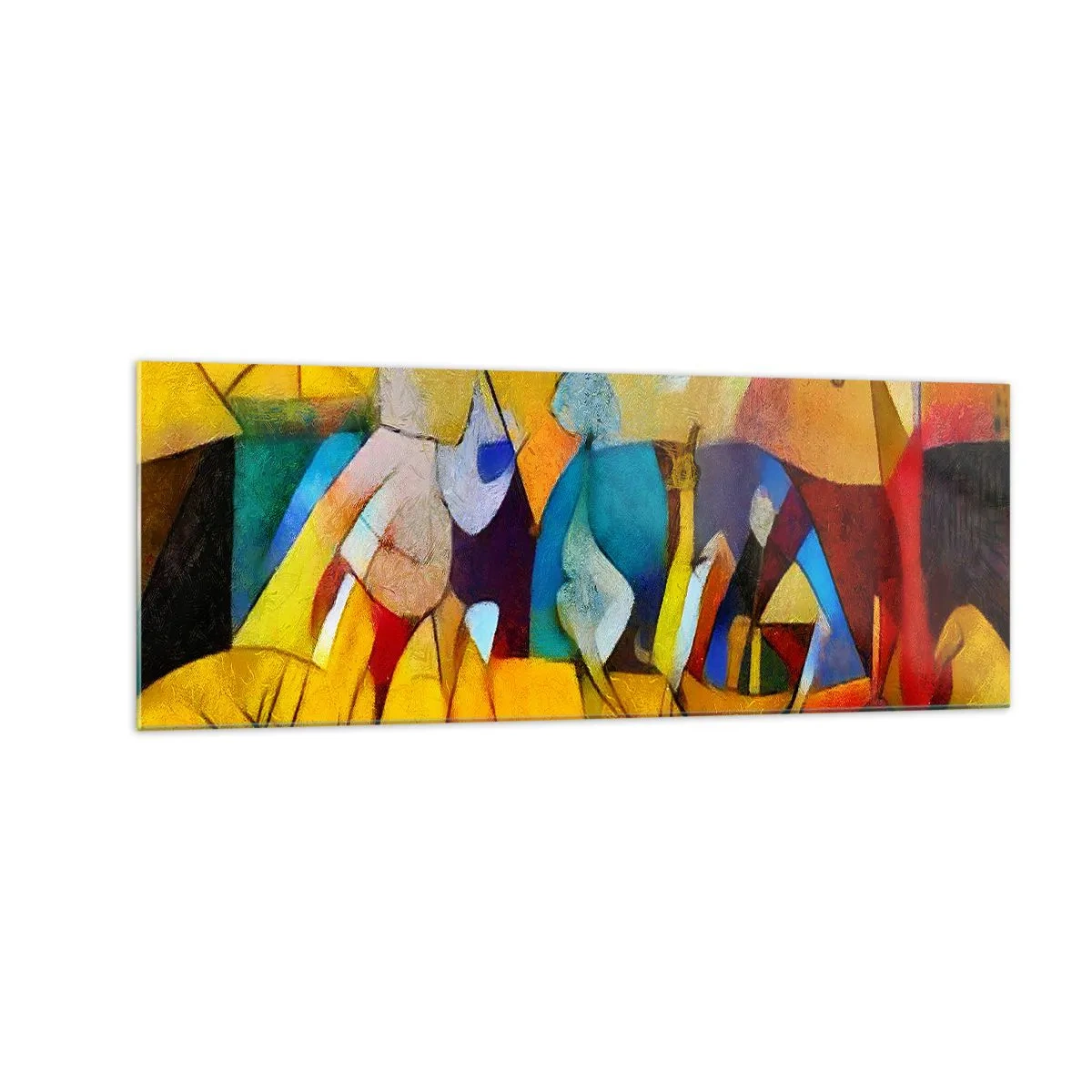 Obraz na skle - Slunce - život - radost - 140x50 cm