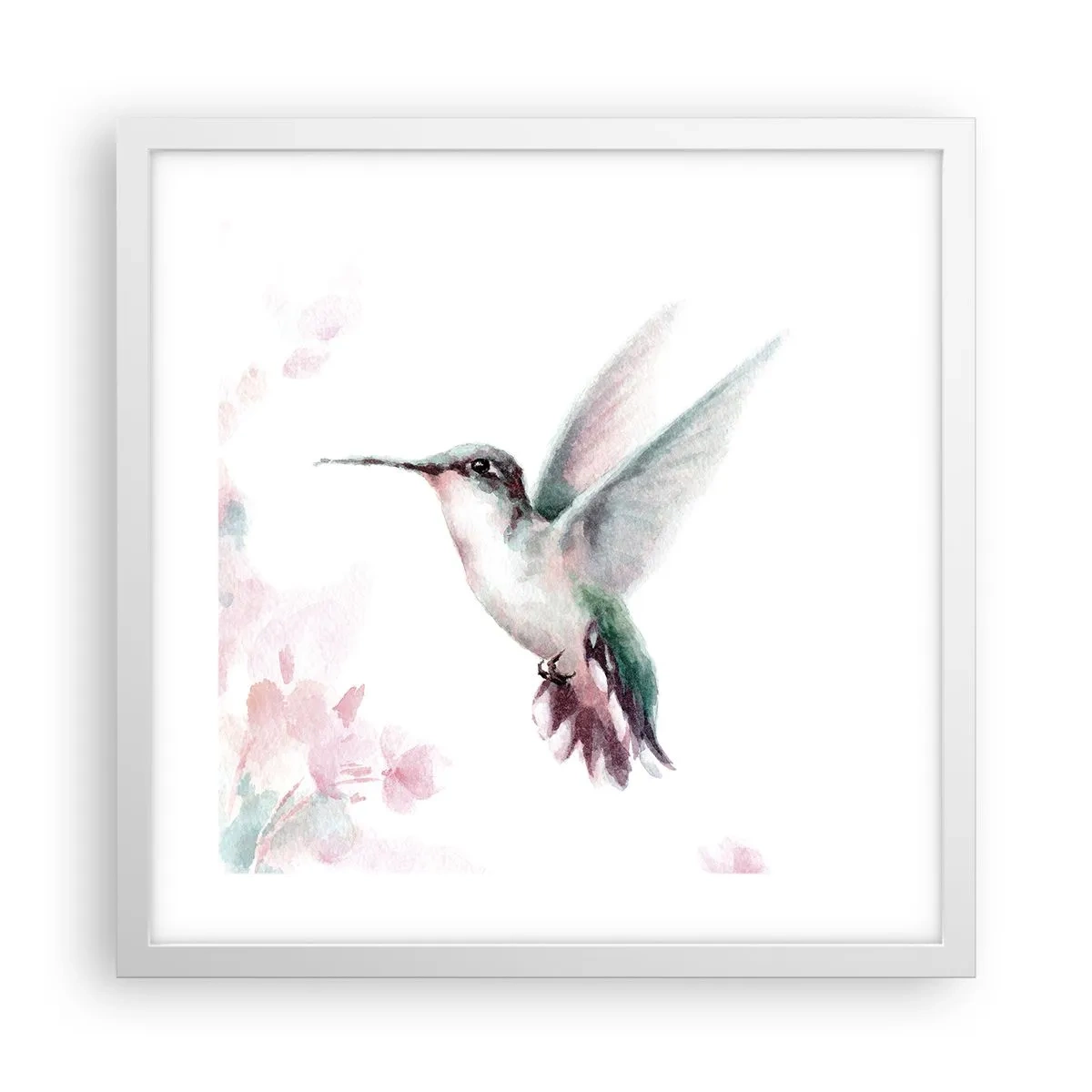 Plakát v bílém rámu - Mávání - 40x40 cm