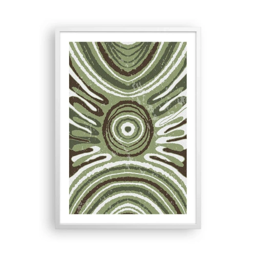 Plakát v bílém rámu - Exploze emocí - 50x70 cm