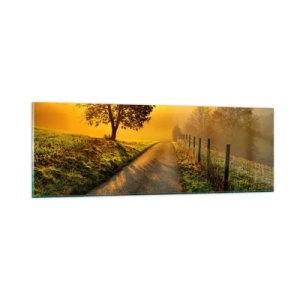 Obraz na skle - Medové odpoledne - 90x30 cm