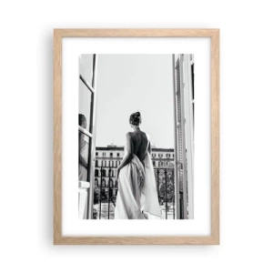 Plakát v rámu světlý dub - Probuzení smyslů - 30x40 cm