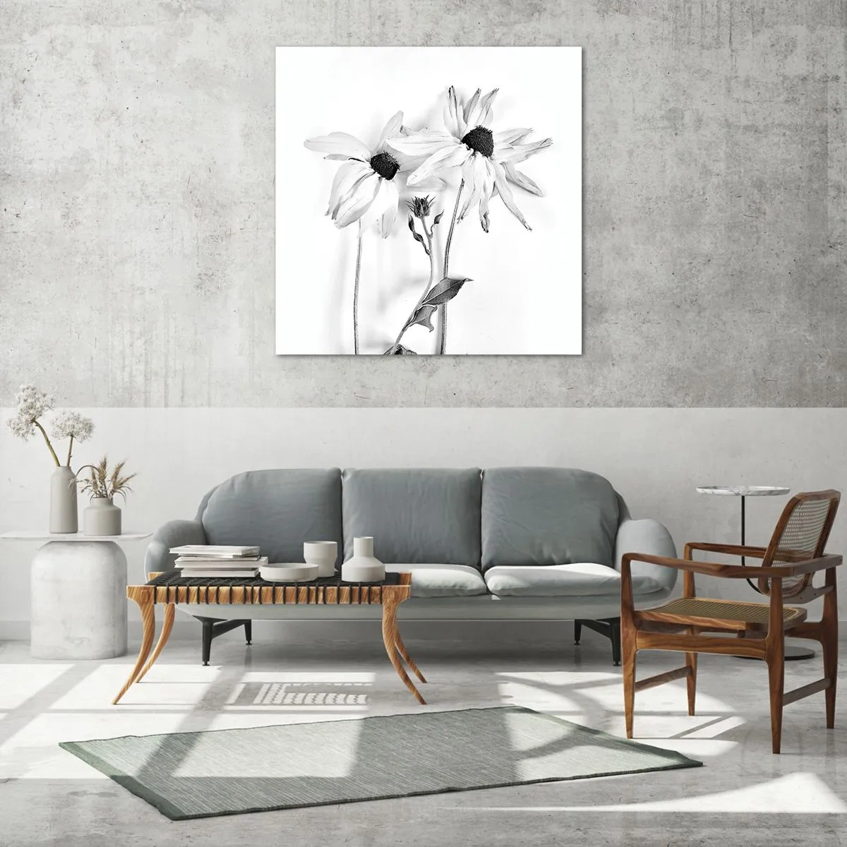 Obraz na skle - Nikdo nechce být sám - 60x60 cm