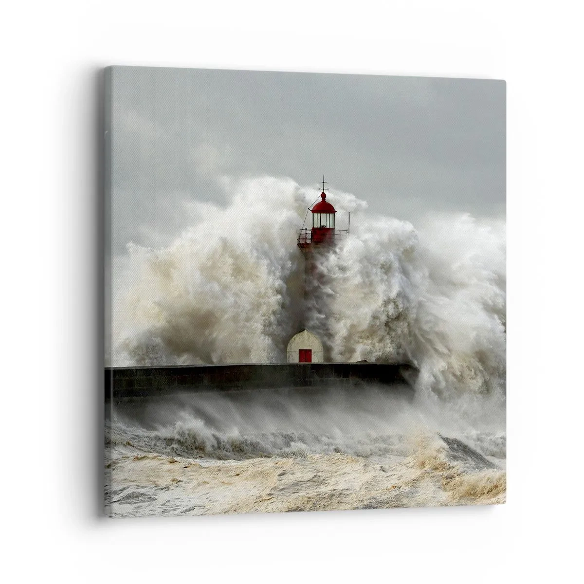 Obraz na plátně - Hněv oceánu - 40x40 cm