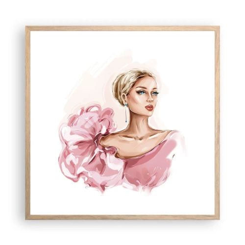 Plakát v rámu světlý dub - Jako malovaná… - 60x60 cm