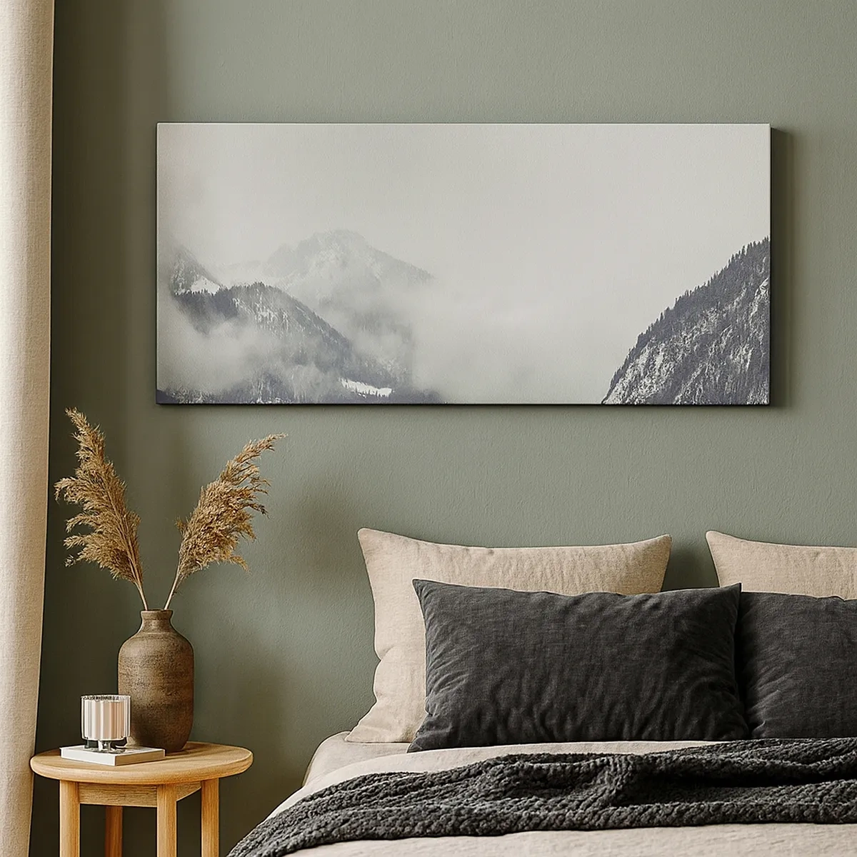 Obraz na plátně - Mlžné údolí - 30x30 cm