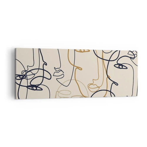 Obraz na plátně - Portrét znásobený - 140x50 cm