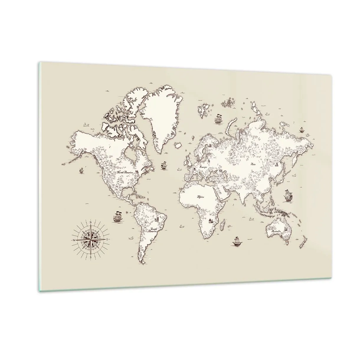 Obraz na skle - Cesta kolem světa - 120x80 cm