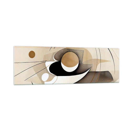 Obraz na skle - Kompozice: podstata věcí - 160x50 cm