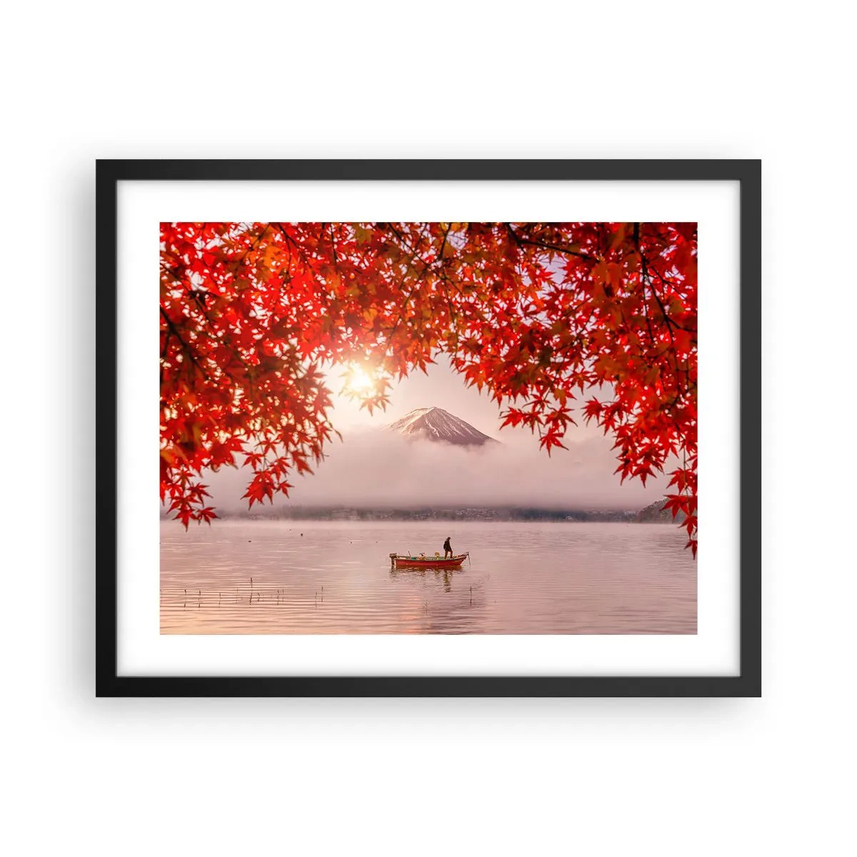 Plakát v černém rámu - V japonském stylu - 50x40 cm