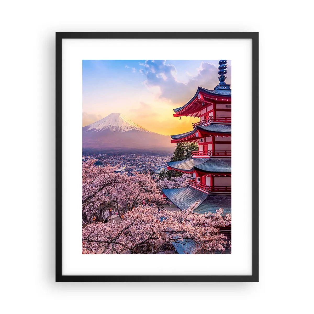 Plakát v černém rámu - Podstata japonského ducha - 40x50 cm