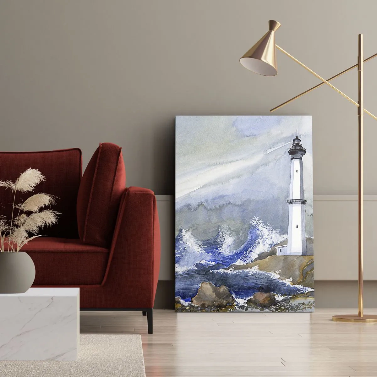 Obraz na plátně - Proti tmě a hromobití - 55x100 cm