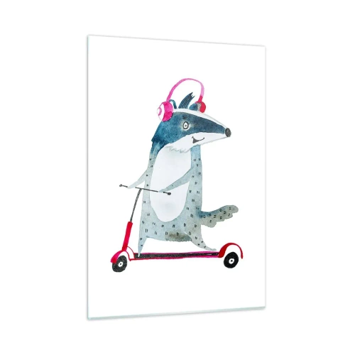 Obraz na skle - Jezevčí radosti - 50x70 cm