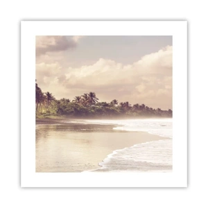 Plakát - Pohlazení vln - 40x40 cm