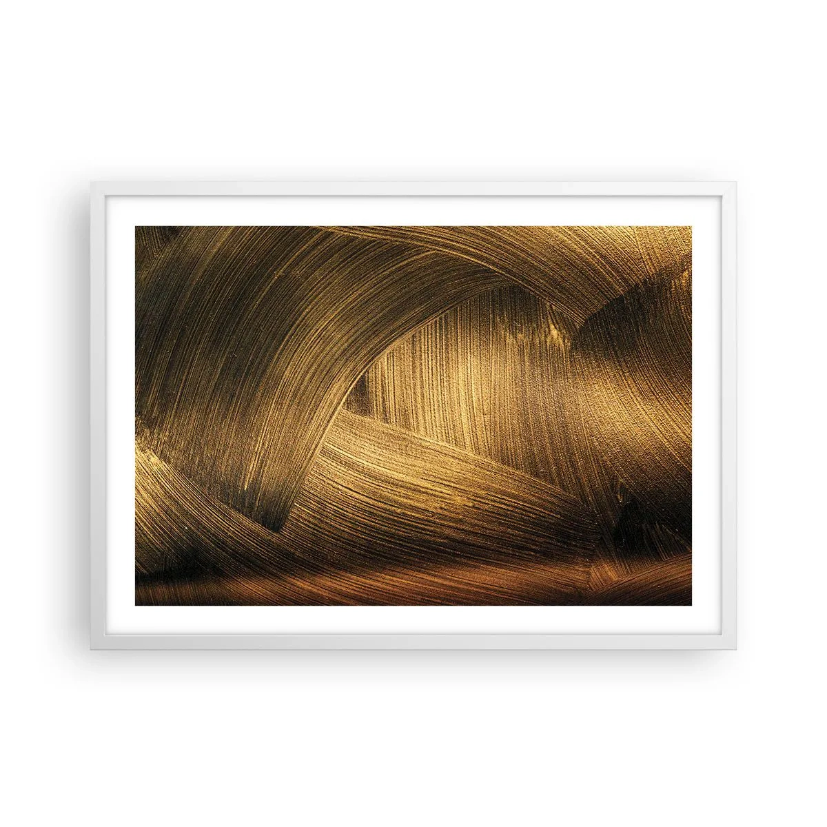 Plakát v bílém rámu - Ve zlatém labyrintu - 70x50 cm