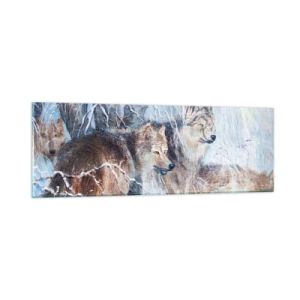 Obraz na skle - Pozor! Přichází… - 90x30 cm