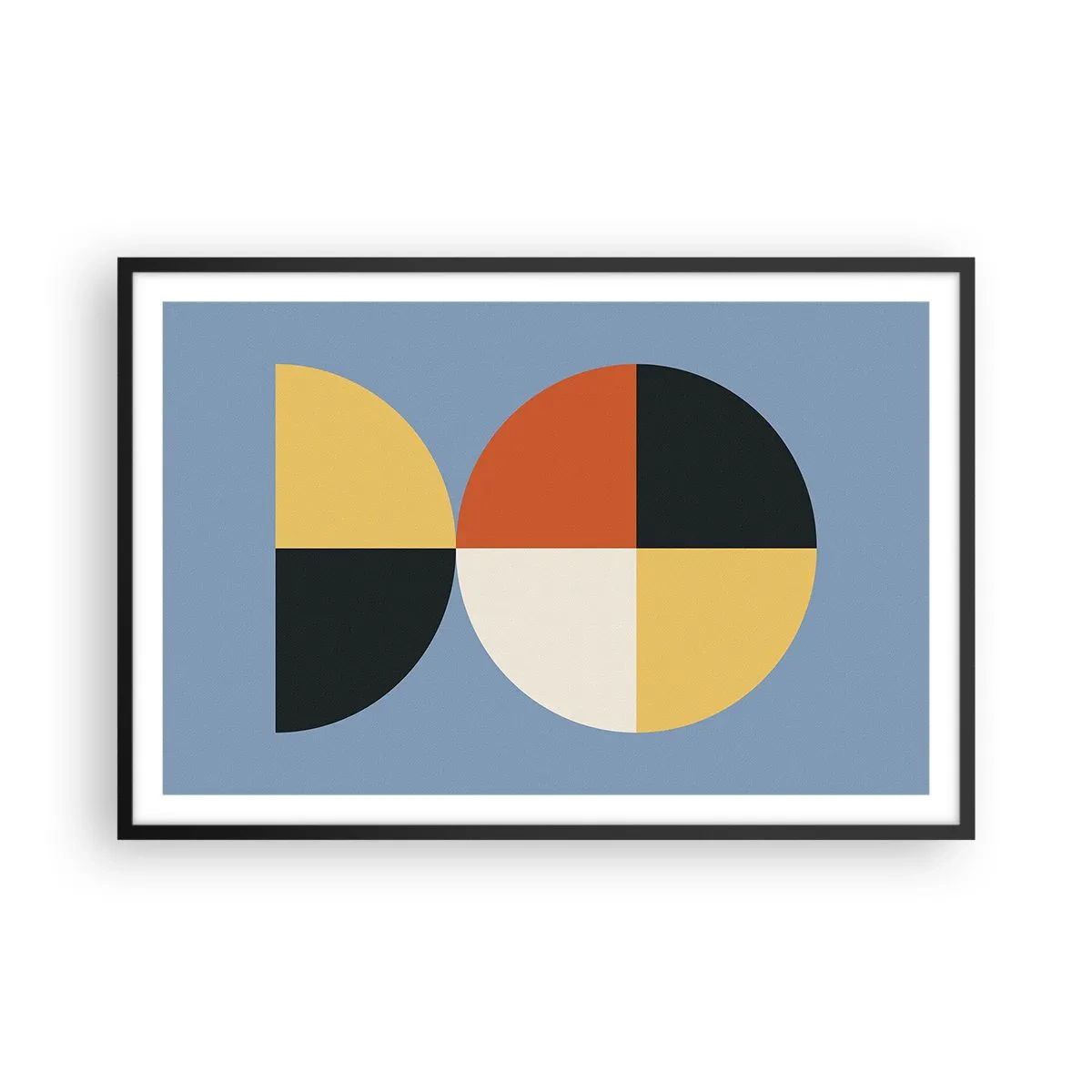 Plakát v černém rámu - Koukej a počítej - 91x61 cm