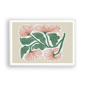 Plakát v bílém rámu - Lidové i moderní - 100x70 cm