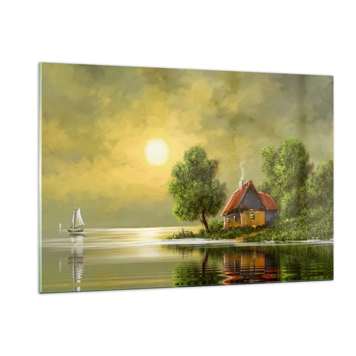 Obraz na skle - Krásně, jako z obrázku - 120x80 cm