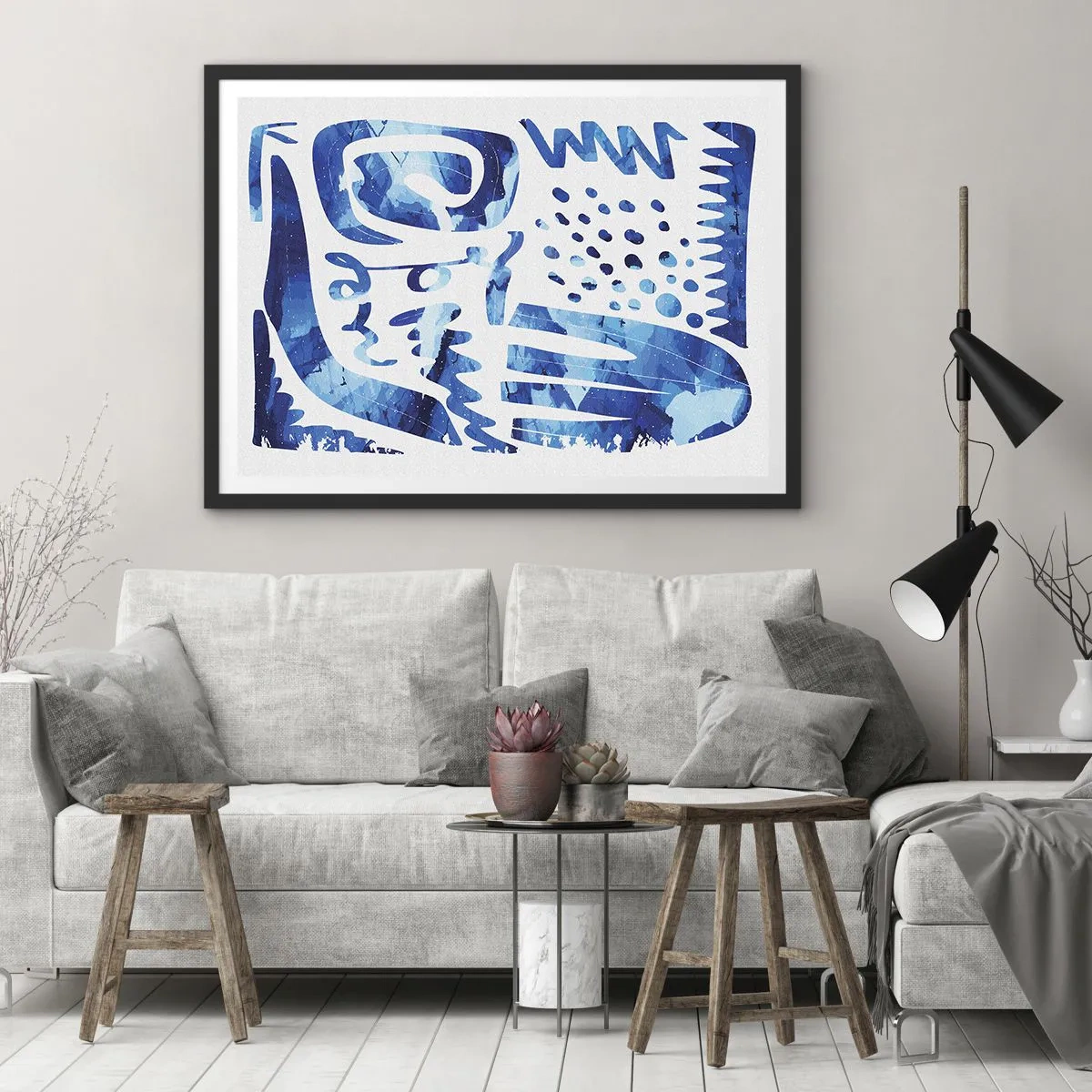 Plakát v černém rámu - Zpět ke kořenům - 70x50 cm