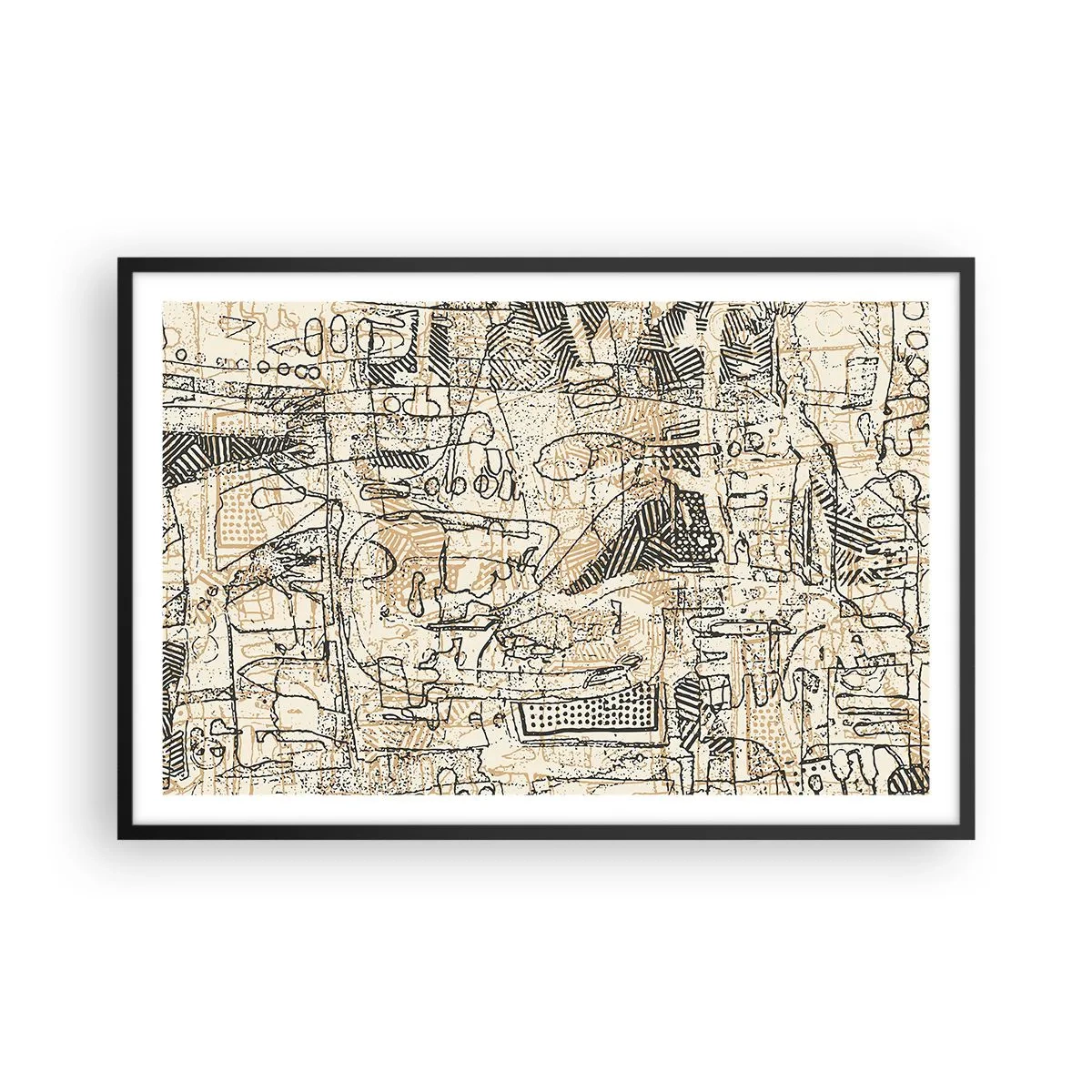 Plakát v černém rámu - Čeká na rozluštění - 91x61 cm