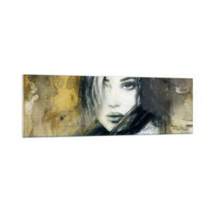 Obraz na skle - více nevinná nebo smyslná? - 160x50 cm