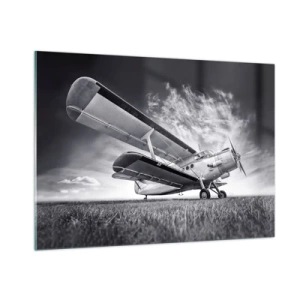 Obraz na skle - Okřídlený poutník - 100x70 cm