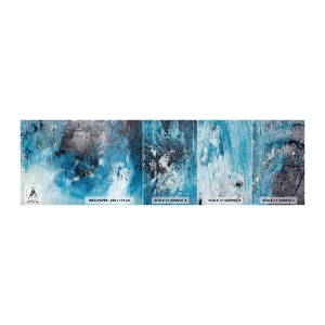 Vzor Fototapety Premium Canvas - Rapsodie v modrém - Abstrakce, Kus, Moderní umění - 100x30 cm