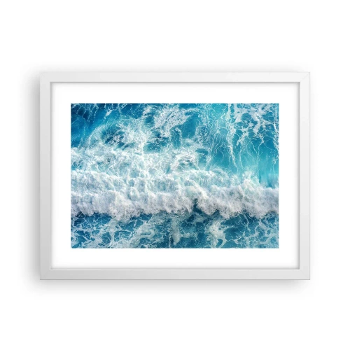 Plakát v bílém rámu - Radostně a skákavě - 40x30 cm