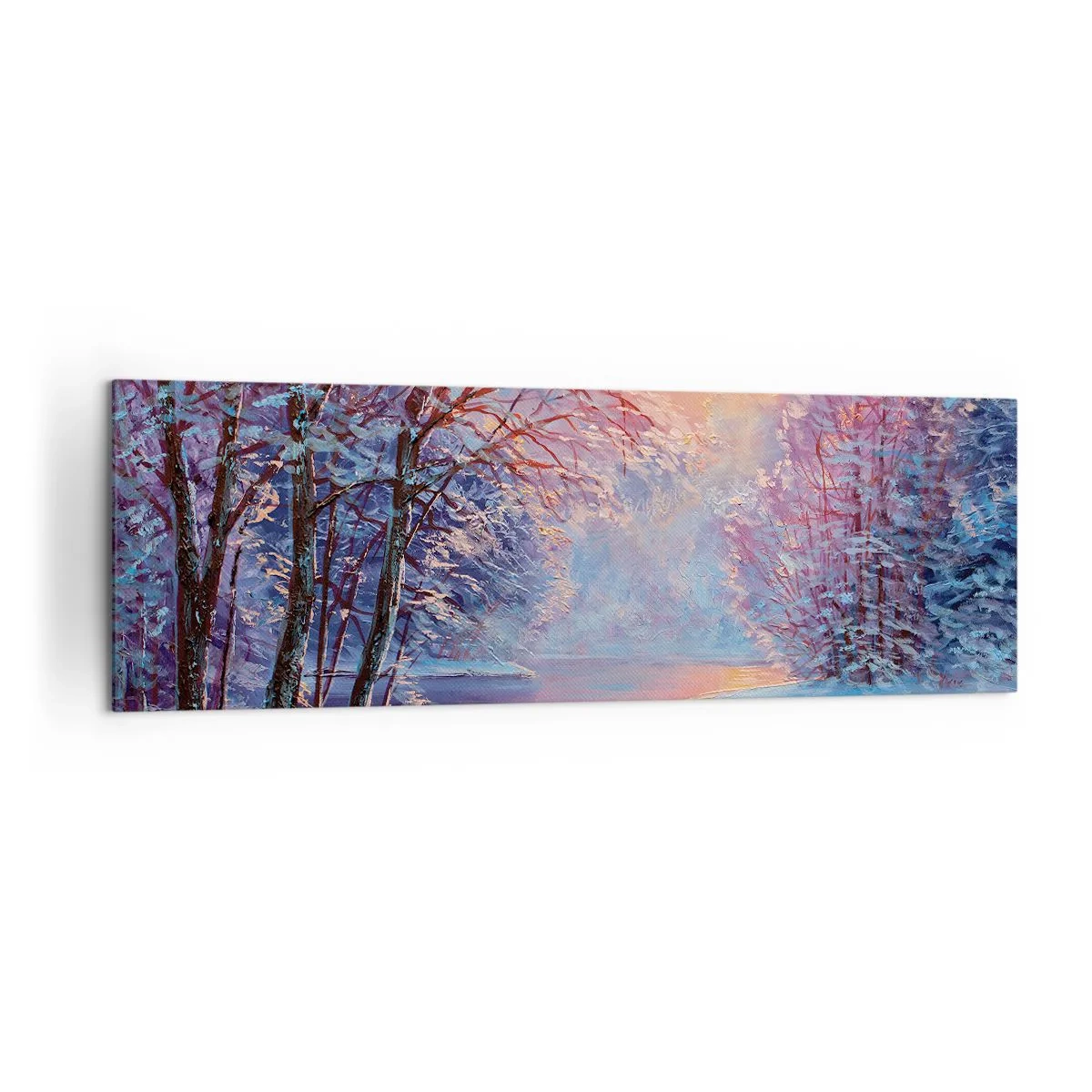 Obraz na plátně - Barvy zimy - 160x50 cm