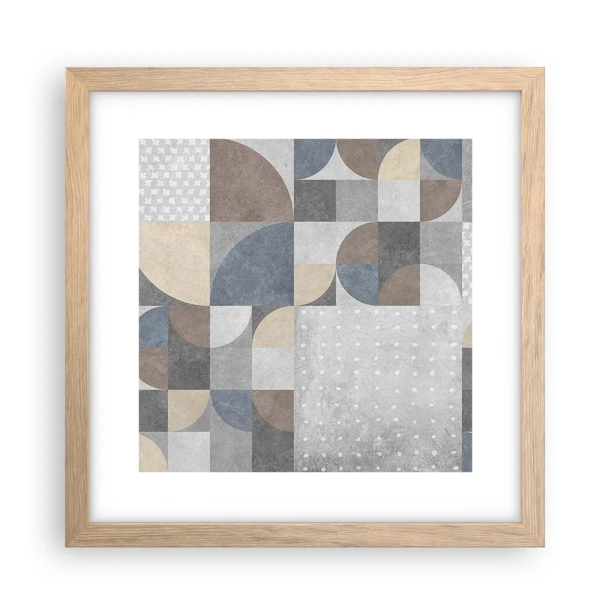 Plakát v rámu světlý dub - Keramická fantazie - 30x30 cm