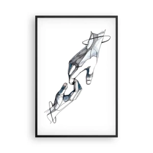 Plakát v černém rámu - Dobré gesto - 61x91 cm