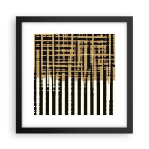 Plakát v černém rámu - Architektonická abstrakce - 30x30 cm