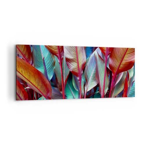 Obraz na plátně - Barevná houština - 100x40 cm