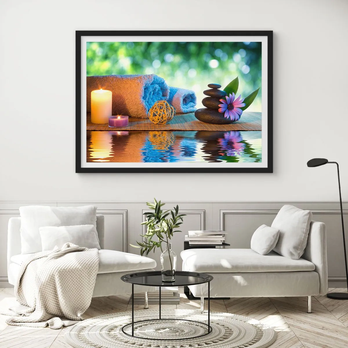 Plakát v černém rámu - Čas pro tělo - 100x70 cm