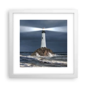 Plakát v bílém rámu - Zde…zde…tady! - 30x30 cm